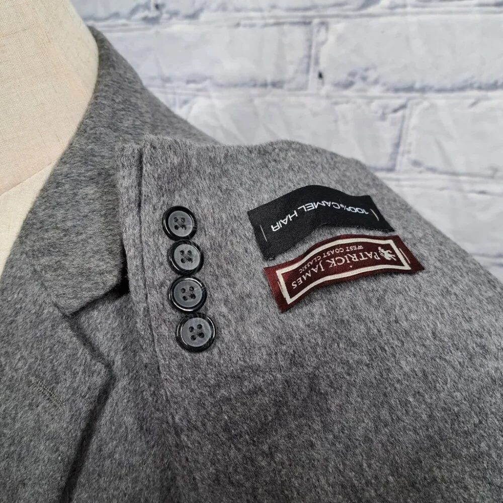 NWT Patrick James Men's Blazer Sport Coat 100% Camel Hair Cotter SC Size 46L